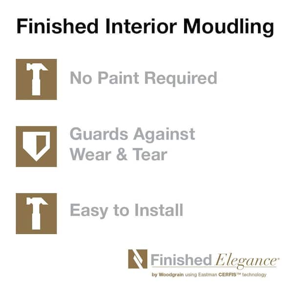 FINISHED ELEGANCE - 205 1 in. x 1 in. Finished MDF Outside Corner Moulding (Sold by Linear Foot)