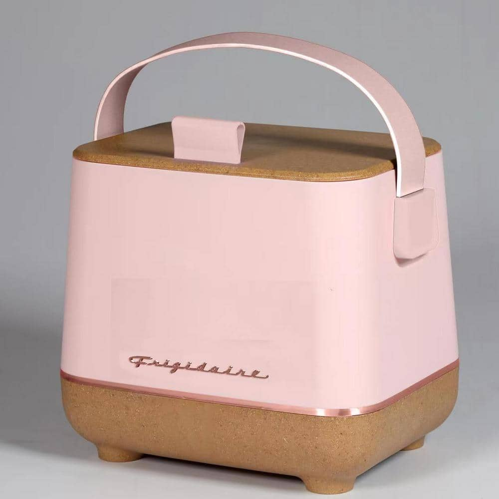 Frigidaire 1 cu. ft. 6-Can Retro Mini Fridge in Pink Cork