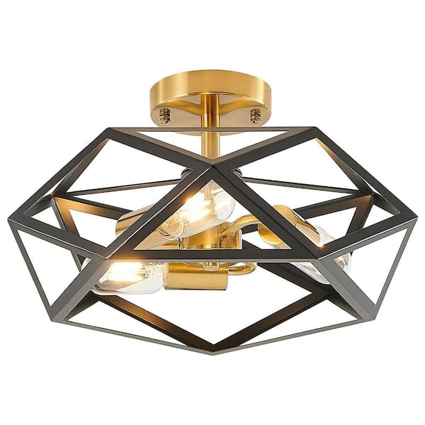 Quoizel Liberty Park 13-in Bronze Modern/Contemporary Flush Mount Light Quoizel Liberty Park 13-in Bronze Modern/Contemporary Flush Mount Light