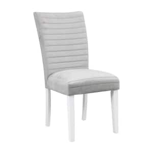 Elizaveta Gray Velvet Upholstery Side Chairs (Set of 2)