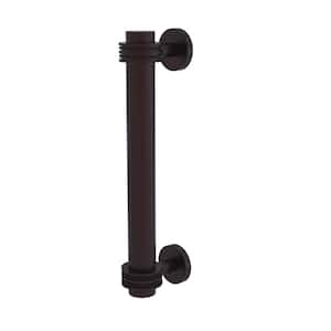 8 in. Center-to-Center Door Pull with Dotted Aents in Antique Bronze