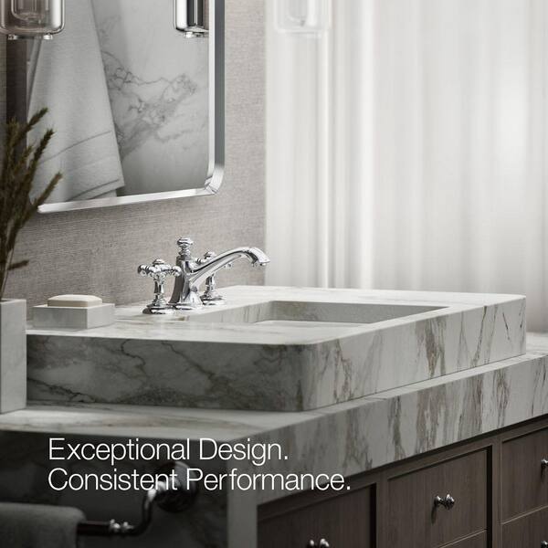 KOHLER Artifacts Bathroom Sink Cross Handles, Polished Chrome K