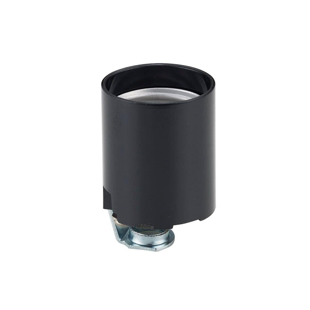 Bel Air Lighting 2 in. Black Standard Base Keyless Phenolic Socket with ...