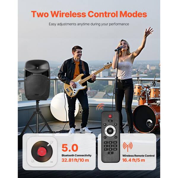 SKYSHALO Portable PA System 2000-Watt (PMPO) Powered Sound