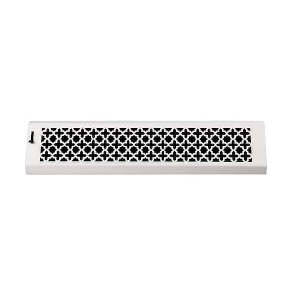 SteelCrest Victorian 24 in. Baseboard, Supply, White/Powder Coat