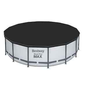 Pro MAX 16 ft. x 16 ft. Round 48 in. Metal Frame Above Ground Swimming Pool with Pump & Cover