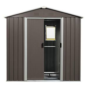 7.7 ft. W x 4.3 ft. D Outdoor Metal Storage Shed with Window (33 sq. ft.)