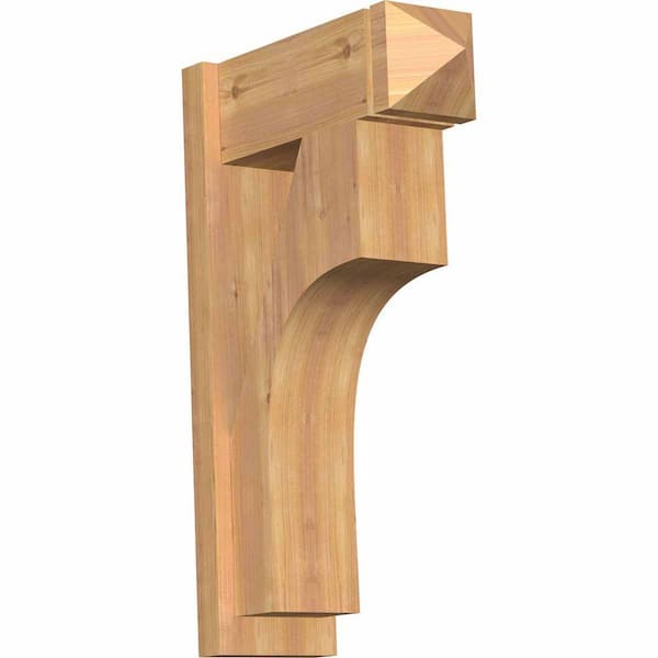 Ekena Millwork 8 in. x 32 in. x 20 in. Westlake Arts and Crafts Smooth Western Red Cedar Outlooker