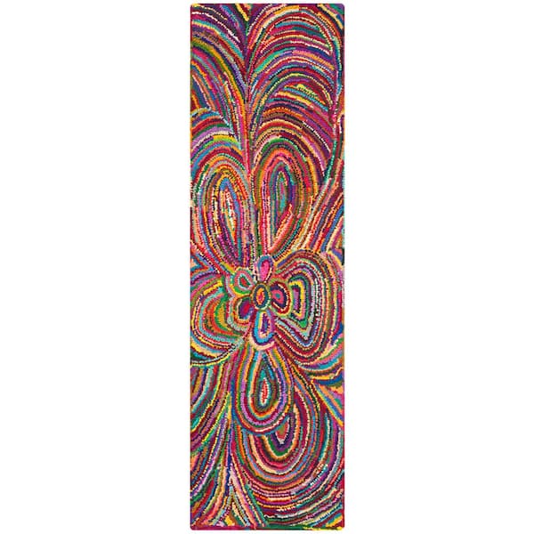 Nantucket Multi 2 ft. x 9 ft. Floral Runner Rug