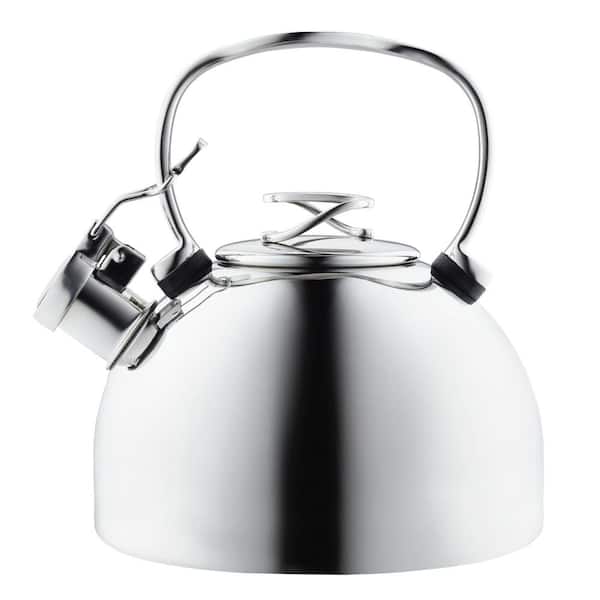 Whistling Tea Kettle Stove Top Stainless Steel Flip-up Spout Cover