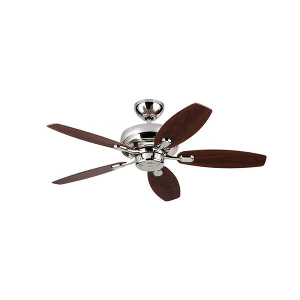 Generation Lighting Centro Max II 44 in. Polished Nickel Silver Ceiling Fan