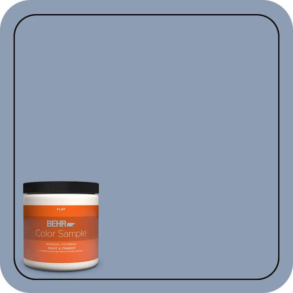 BEHR PREMIUM PLUS 8 oz. #S520-5 Thundercloud Flat Interior