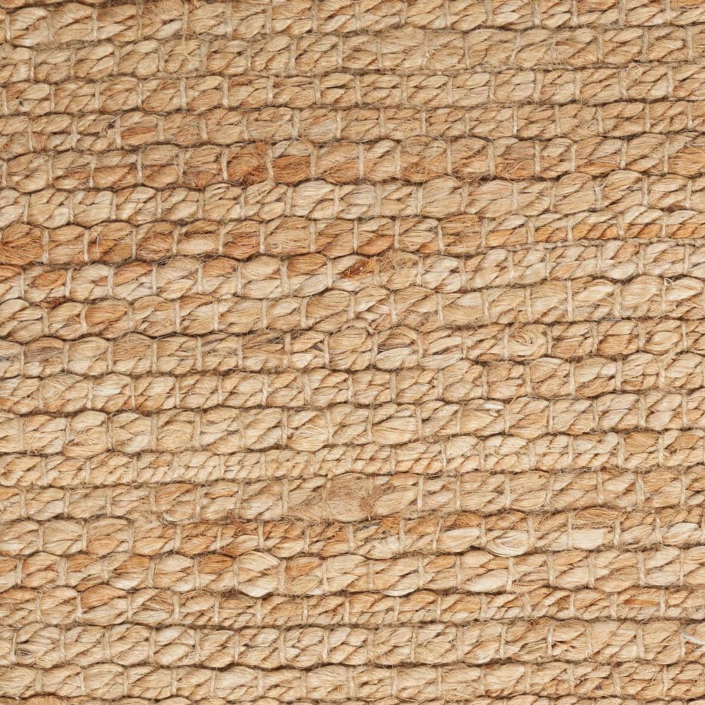 Natural Jute Handwoven Reversible 5' x 7' Area Rug