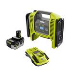 ONE+ 18V Cordless Dual Function Portable Inflator/Deflator with HIGH PERFORMANCE 4.0 Ah Battery and Charger Kit