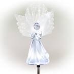 37 in. Tall Solar Angel Garden Stake with Fiber Optic Wings and LED Lights, Set of 2