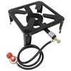 Flame King 120,000 BTU, 0-20 PSI, Turkey Fryer Single Propane Burner Outdoor Cooker FK-4P-01E