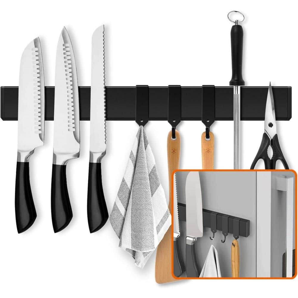 Magnetic Knife Strip 8-Knife 17 in. Stainless Steel Knife Blocks with Stron