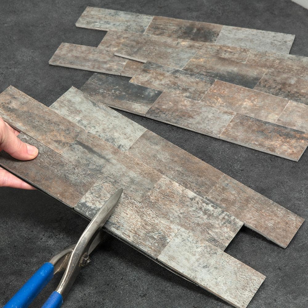 Ancient Cork Peel and Stick Composite Wall Tile