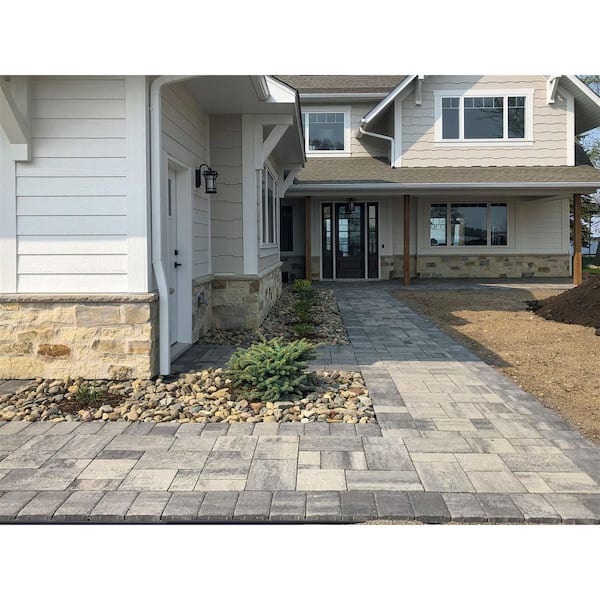 interlock Tahoe 14.75in.x 9.875 in.x 2.375 in. Rectangle Cascade Face Mix Concrete Paver Pallet (114-pieces/70.5 sq. sf./Pallet) HDTAHOECASCADFM