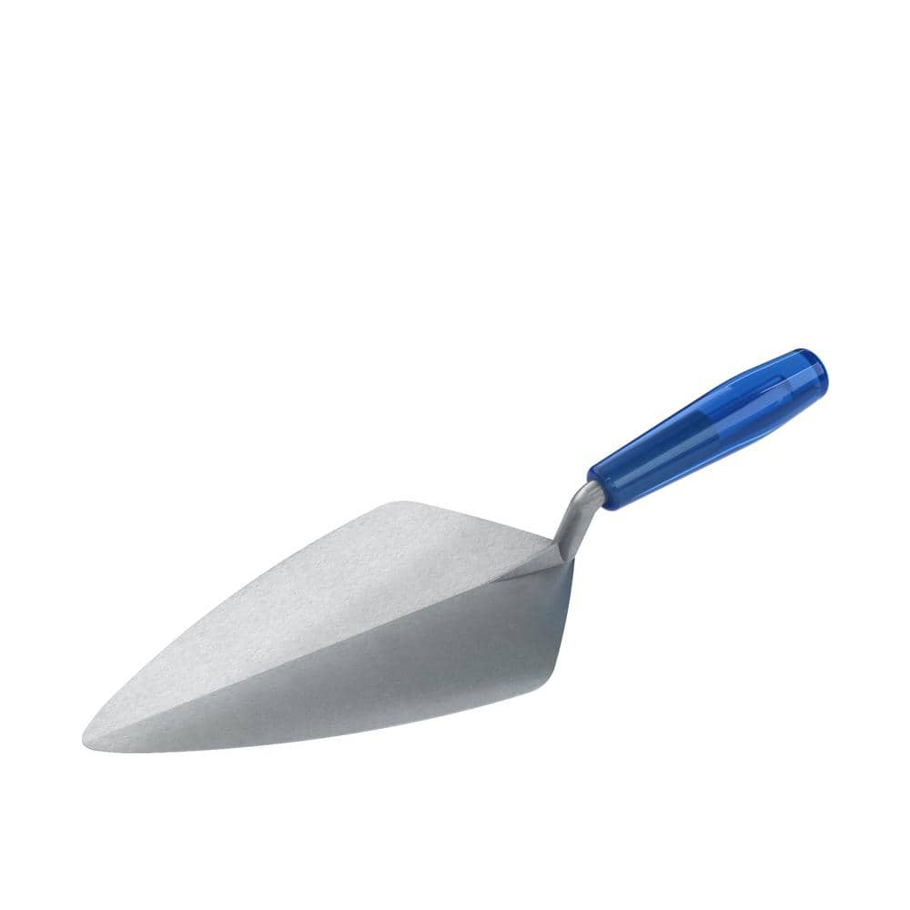 Bon Tool 10-1/2 in. Keystone Forged Steel Narrow London Masonry Brick Trowel with Plastic Handle