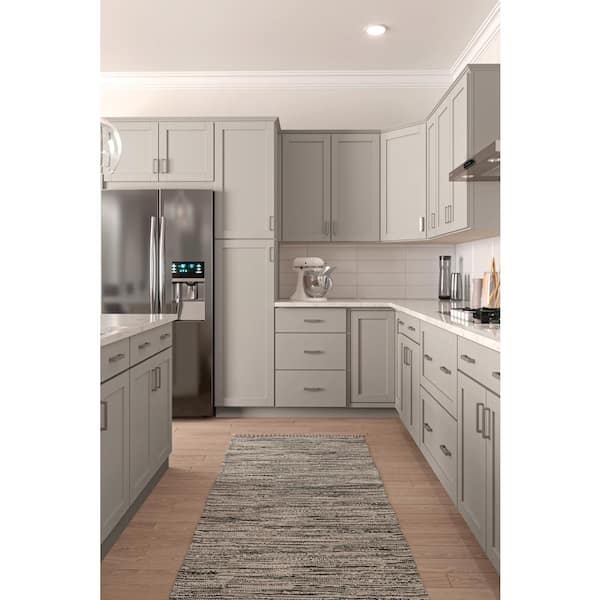 Hampton Bay Westfield 96 in. W x 0.75 in. H Dusk Gray Scribe