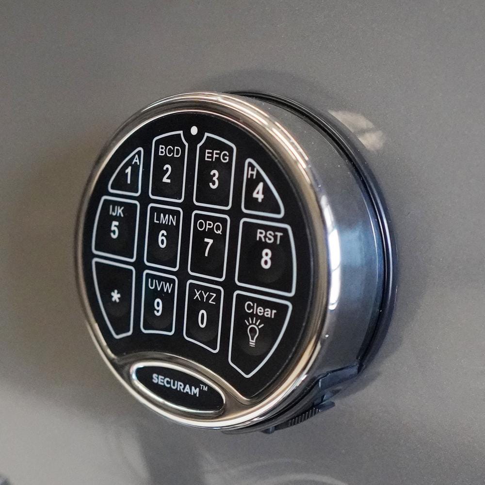 Large Seltzer Gray E-Lock Waterproof Fireproof Gun Safe