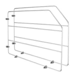 2 in. Kitchen Cabinet Baking Sheet Organizer, Chrome