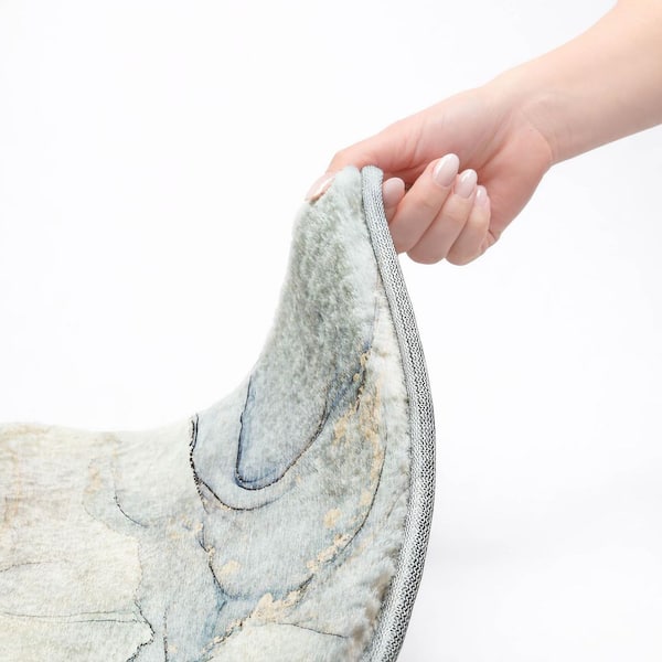 Dream Shag Premium Machine Washable Abstract ADS523 Sky 10 ft. x 14 ft. Area Rug