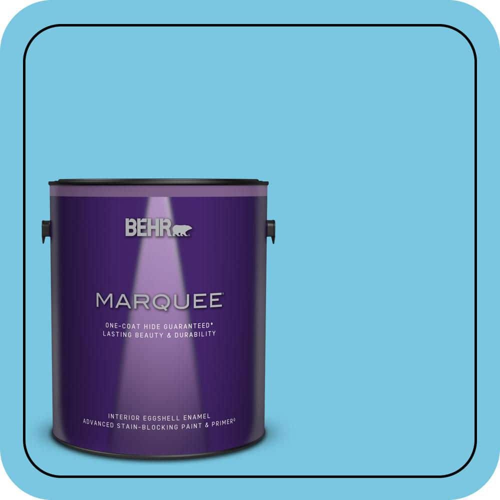 1 gal. #530B-4 Bliss Blue Eggshell Enamel Interior Paint & Primer price history on PriceWatchPro