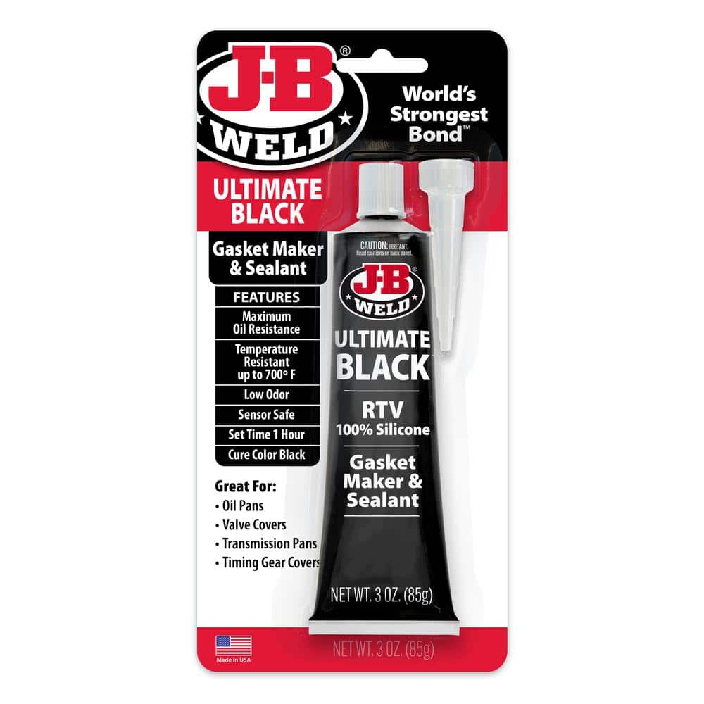 JB Weld Ultimate Black Gasket Maker and Sealant 32329 The Home Depot