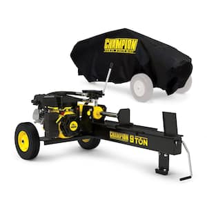 9-Ton 80 cc Gas Wood Log Splitter with Auto Return and Storage Cover