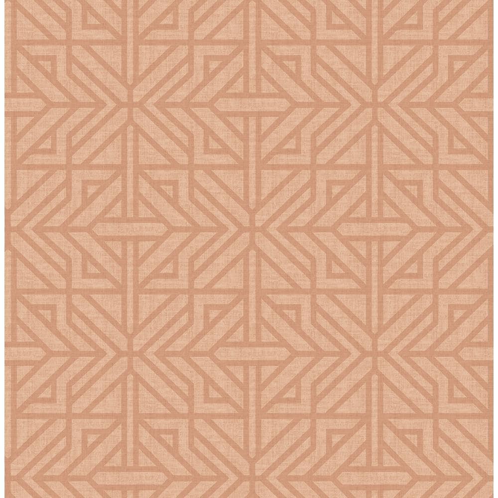 Hesper Rust Geometric Non-Woven Washable Wallpaper