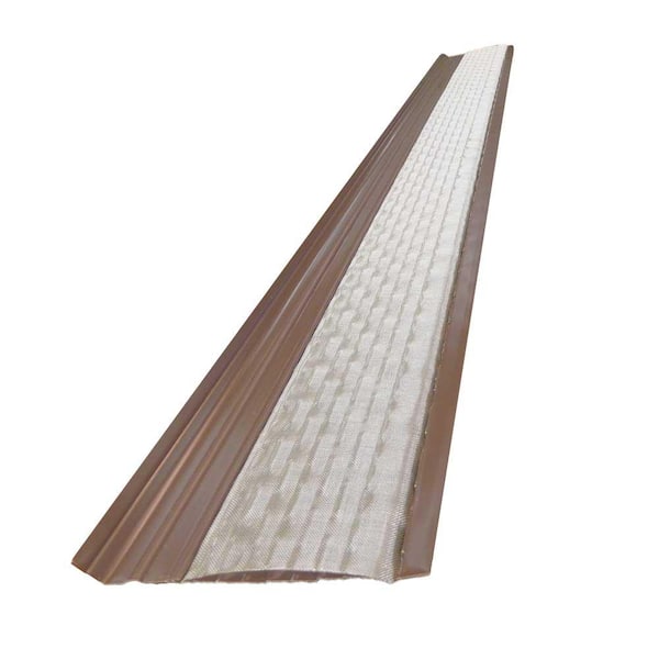 Gibraltar Building Products 4 ft. x 5 in. Clean Mesh Brown Aluminum Gutter Guard (25-per carton)