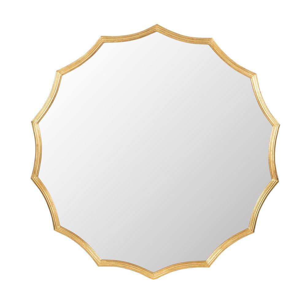 Anky 40 in. W x 40 in. H Iron Framed Gold Wall Mounted Decorative Mirror price history on PriceWatchPro