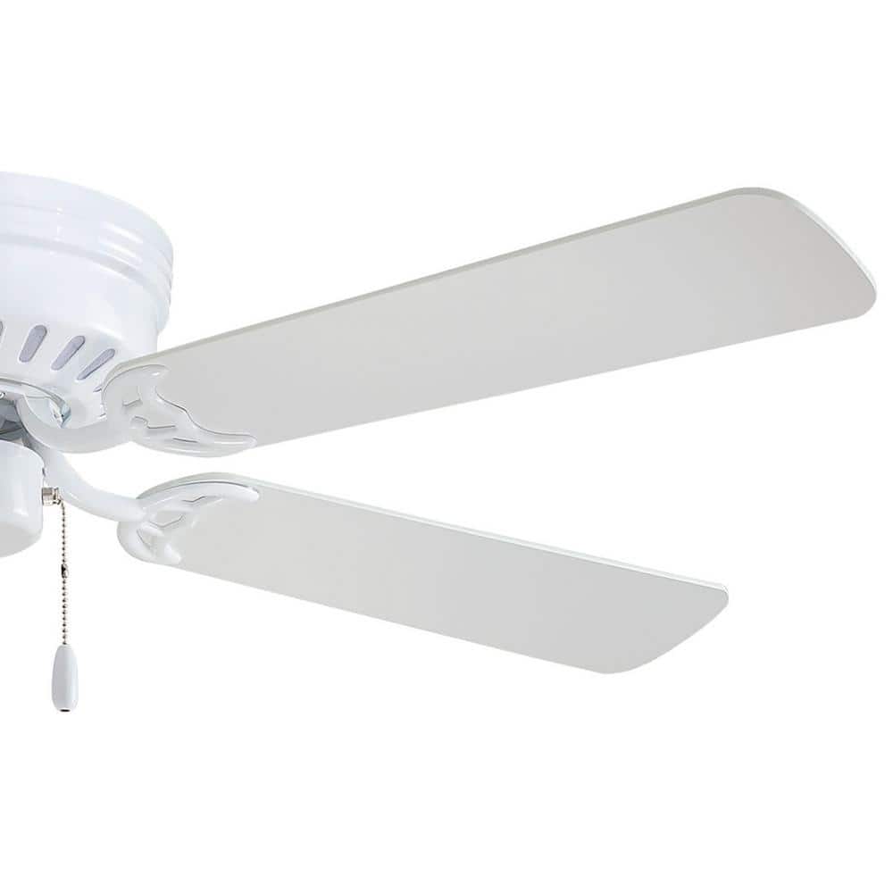 Mesa 52" White MDF 5-Blade Low Profile Ceiling Fan