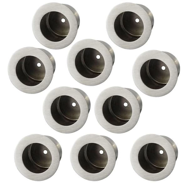 EPIX Round 1 in. Dia Satin Stainless Steel Round Edge Pull (10-Pack)