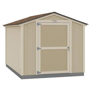 Installed The Tahoe Series Standard Ranch 8 ft. x 12 ft. x 7 ft. 10 in. Un-Painted Wood Storage Building Shed