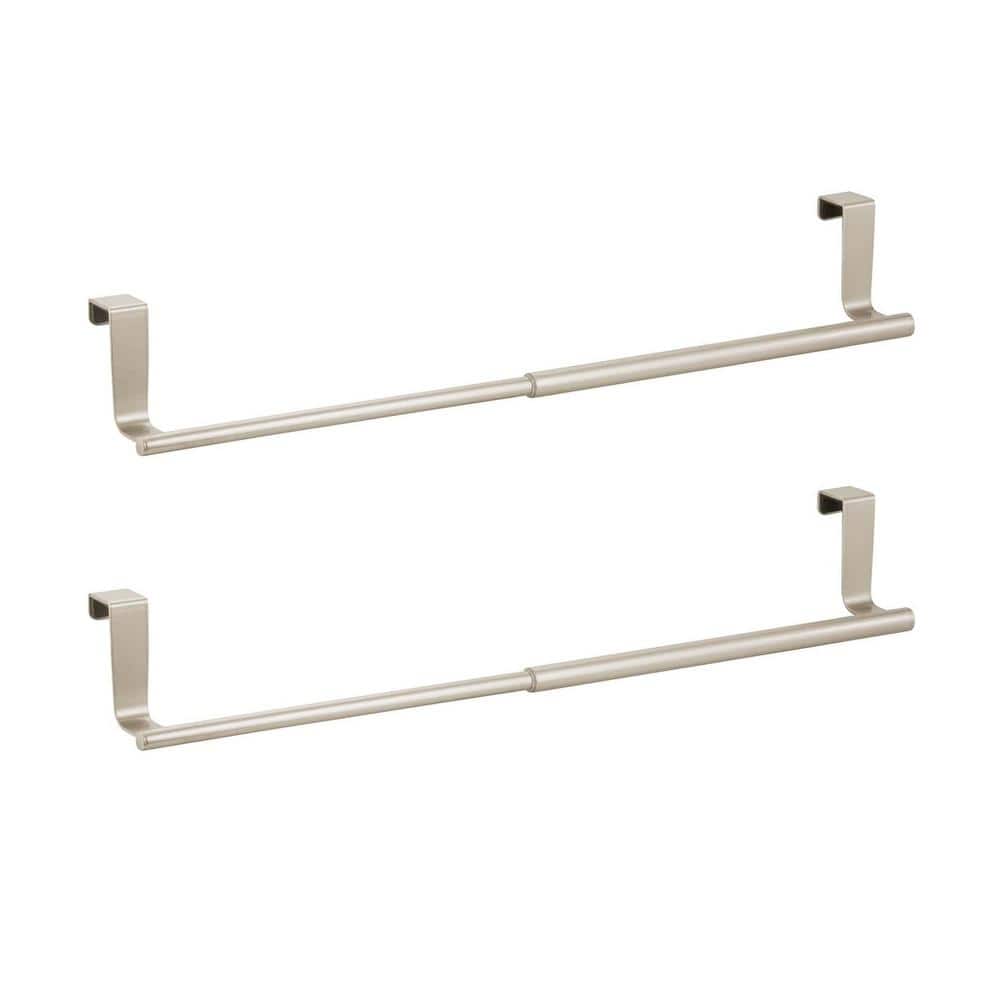 2-Pack Towel Holders Adjustable to 17 in., Wide Over Kitchen Cabinet Towel 