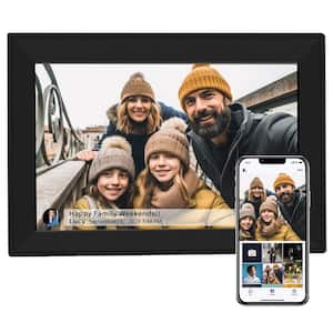 10.1 in. Black WiFi Smart Digital Picture Frame with Free Storage and 1280 x 800 Touch Screen, Share Photos and Video