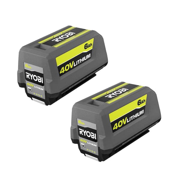 for Ryobi 40V Battery 6.0Ah Replacement | OP4026 Lithium-Ion Battery with LED Indicator