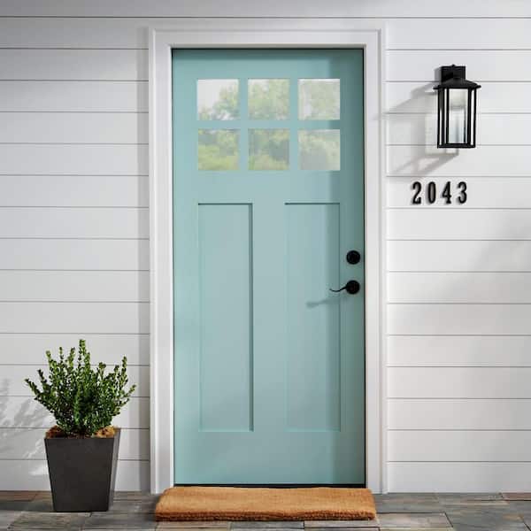 4 in. Aged Bronze Flush Mount Self-Adhesive House Number 0