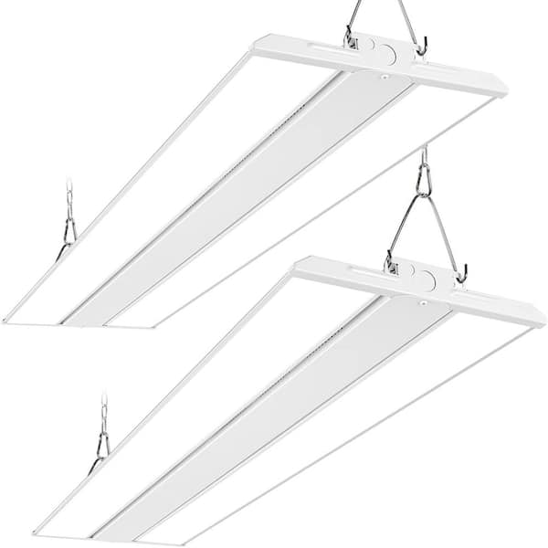hykolity 2 Pack 4 ft. 250W LED Linear High Bay Shop Light 0-10V Dim LED Shop Light, 31250lm 125LM/W, 100-277V 5000K