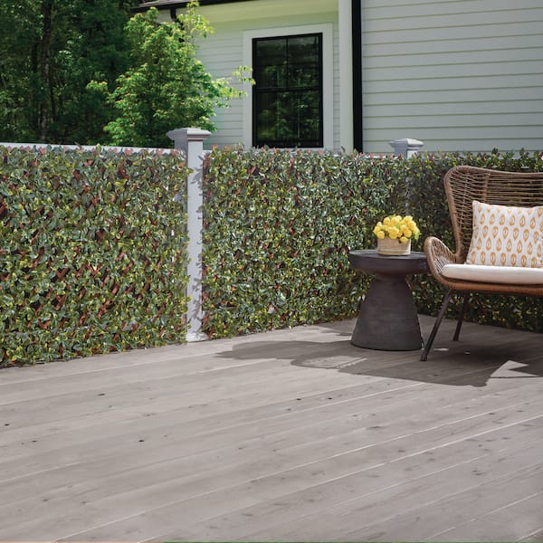 Vigoro 36 in. H x 72 in. W Golden Artificial Gardenia Leaves PVC