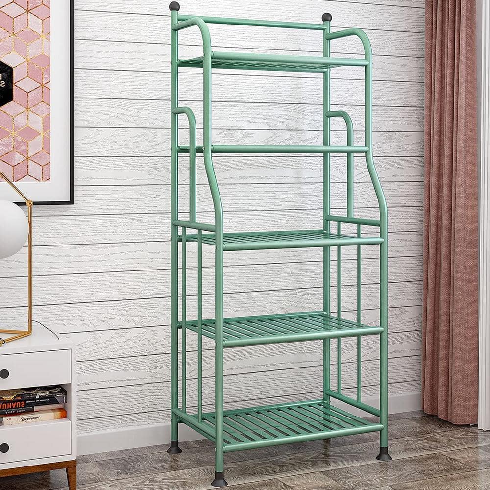 Green Metal 5-Tier Indoor/Outdoor Plant and Storage Shelf