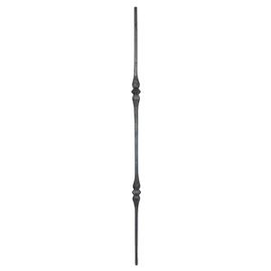 39 3/8 in. X 1/2 in. Round Bar Dual Bushing Forged Raw Picket