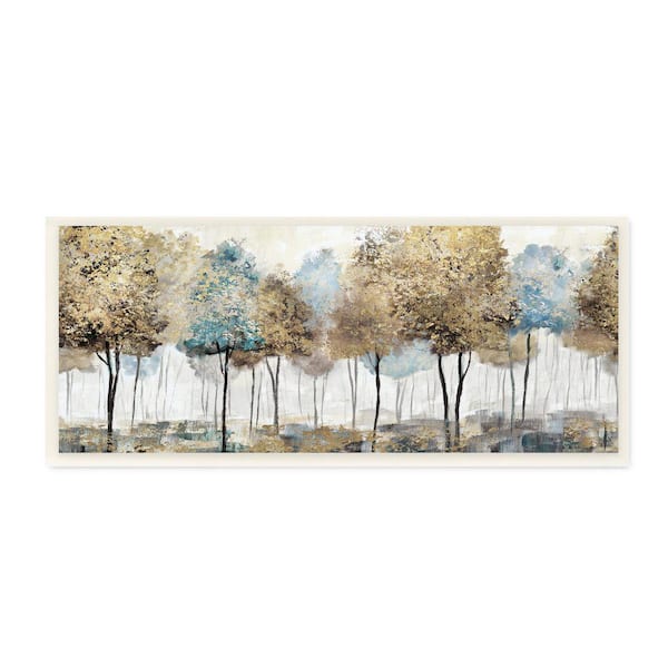 Stupell Industries "Rustic Country Orchard Landscape Abstract Tall Trees" by Nan Unframed Nature Wood Wall Art Print 7 in. x 17 in.