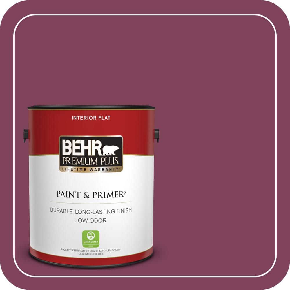 1 gal. Home Decorators Collection #HDC-WR14-12 Cheerful Wine Flat Low Odor Interior Paint & Primer price history on PriceWatchPro