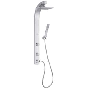 Splash 3-Spray 2-Jet Shower System with Handshower and Showerhead Combo Kit in Chrome