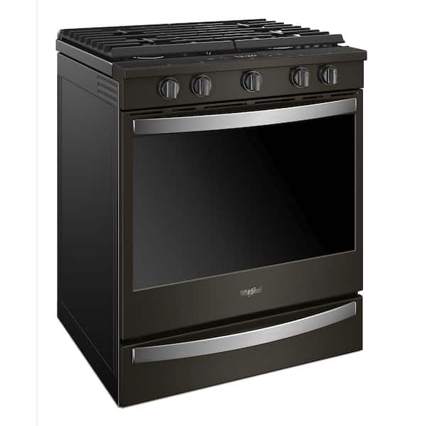 Whirlpool Gas Range (WEG750H0HV) - Black Stainless