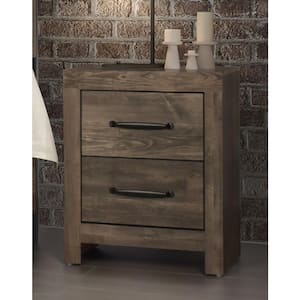 New Classic Furniture Misty Lodge Greige 2-drawer Nightstand